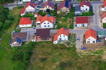 Vue aérienne de Dans le Grand Sable à Barbelroth dans le département Rhénanie-Palatinat, Allemagne