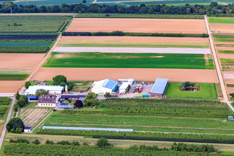 Vue aérienne de Jardin du fermier à Winden dans le département Rhénanie-Palatinat, Allemagne
