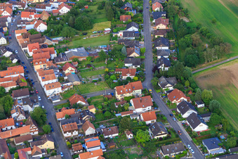 Vue aérienne de Jahnstr à Minfeld dans le département Rhénanie-Palatinat, Allemagne