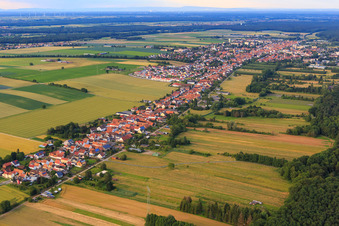 Photographie aérienne de Saarstraße depuis le sud-ouest à Kandel dans le département Rhénanie-Palatinat, Allemagne