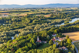 Vue oblique de Quartier Oberframmering in Landau an der Isar dans le département Bavière, Allemagne