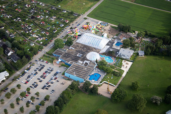 Vue aérienne de Miramar à le quartier Lützelsachsen in Weinheim dans le département Bade-Wurtemberg, Allemagne