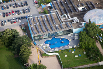 Miramar à le quartier Lützelsachsen in Weinheim dans le département Bade-Wurtemberg, Allemagne d'en haut