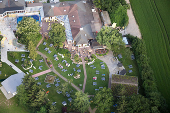 Miramar à le quartier Lützelsachsen in Weinheim dans le département Bade-Wurtemberg, Allemagne depuis l'avion