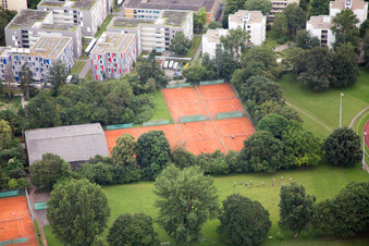 Vue aérienne de Handschuhsheim à le quartier Handschuhsheimer in Heidelberg dans le département Bade-Wurtemberg, Allemagne