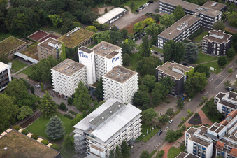 Photographie aérienne de Université SRH à le quartier Wieblingen in Heidelberg dans le département Bade-Wurtemberg, Allemagne