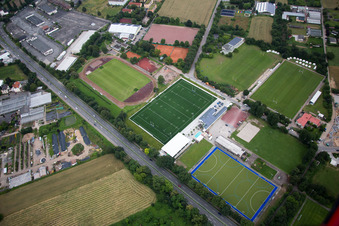Vue aérienne de Club de hockey à le quartier Am Kirchheimer Weg in Heidelberg dans le département Bade-Wurtemberg, Allemagne