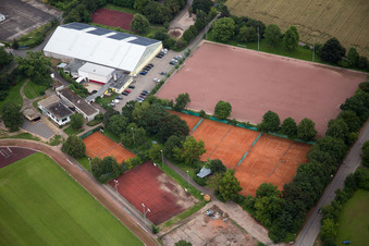 Vue aérienne de Centre sportif Sud à le quartier Am Kirchheimer Weg in Heidelberg dans le département Bade-Wurtemberg, Allemagne