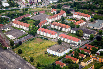 Vue aérienne de Parc d'innovation, Amérique à le quartier Am Kirchheimer Weg in Heidelberg dans le département Bade-Wurtemberg, Allemagne
