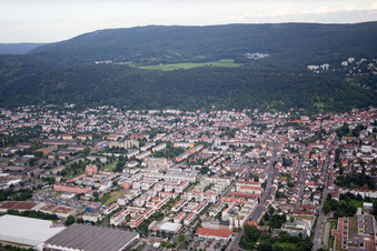 Vue oblique de Quartier Rohrbach in Heidelberg dans le département Bade-Wurtemberg, Allemagne