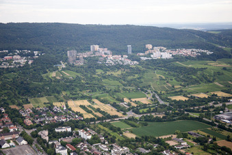 Vue aérienne de Boxberg-Emmertsgrund à le quartier Emmertsgrund in Heidelberg dans le département Bade-Wurtemberg, Allemagne