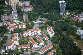 Vue aérienne de Passage à le quartier Emmertsgrund in Heidelberg dans le département Bade-Wurtemberg, Allemagne