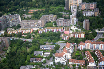 HD-Emmertsgrund à le quartier Emmertsgrund in Heidelberg dans le département Bade-Wurtemberg, Allemagne vue d'en haut