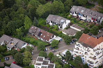 Photographie aérienne de Bothestr à le quartier Emmertsgrund in Heidelberg dans le département Bade-Wurtemberg, Allemagne