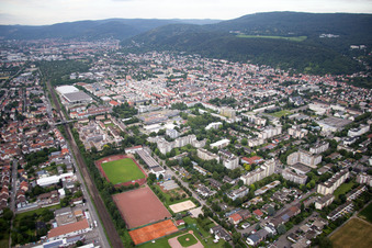Vue aérienne de TSC Heidelberg-Rohrbach à le quartier Rohrbach in Heidelberg dans le département Bade-Wurtemberg, Allemagne