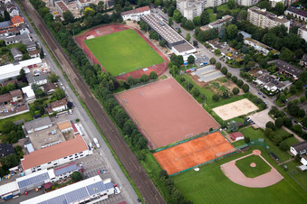 Vue aérienne de TSC Heidelberg-Rohrbach à le quartier Rohrbach in Heidelberg dans le département Bade-Wurtemberg, Allemagne