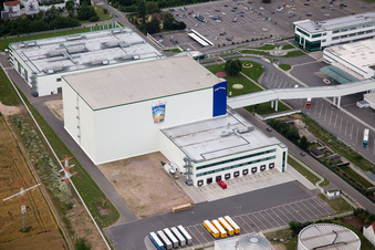 Photographie aérienne de Locaux de l'usine Rudolf Wild GmbH & Co. KG (Capri-Sonne) à Eppelheim dans le département Bade-Wurtemberg, Allemagne