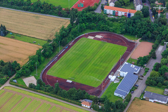 Vue aérienne de Terrain de sport ASV à Eppelheim dans le département Bade-Wurtemberg, Allemagne