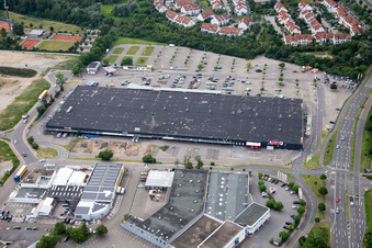 Vue aérienne de Centre d'enregistrement à Brühl dans le département Bade-Wurtemberg, Allemagne
