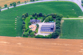 Vue aérienne de Dans les pièces pures 2 à Altrip dans le département Rhénanie-Palatinat, Allemagne
