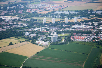 Photographie aérienne de Quartier Oggersheim in Ludwigshafen am Rhein dans le département Rhénanie-Palatinat, Allemagne