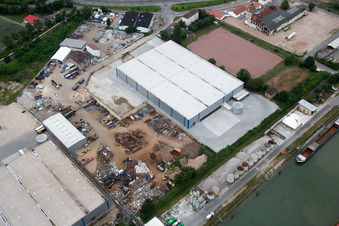 Worms dans le département Rhénanie-Palatinat, Allemagne d'un drone