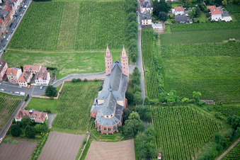 Worms dans le département Rhénanie-Palatinat, Allemagne d'en haut