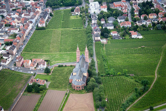 Vue aérienne de Église Notre-Dame à Worms dans le département Rhénanie-Palatinat, Allemagne
