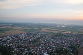 Photographie aérienne de Quartier Hofheim in Lampertheim dans le département Hesse, Allemagne