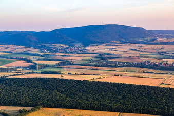 Vue aérienne de Börrstadt dans le département Rhénanie-Palatinat, Allemagne