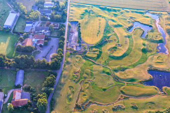 Terrain de golf du Golfclub am Donnersberg eV à Imsbach dans le département Rhénanie-Palatinat, Allemagne d'en haut