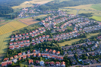 Vue aérienne de Kirchheimbolanden dans le département Rhénanie-Palatinat, Allemagne