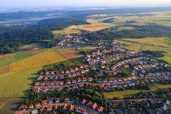 Vue aérienne de Quartier de Haide vu du sud à Kirchheimbolanden dans le département Rhénanie-Palatinat, Allemagne