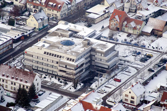 Vue aérienne de Caisse d'épargne à Kandel dans le département Rhénanie-Palatinat, Allemagne