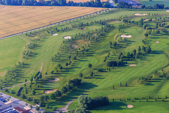 Golf Resort Gernsheim - GOLF absolu - Hof Gräbenbruch à le quartier Allmendfeld in Gernsheim dans le département Hesse, Allemagne depuis l'avion