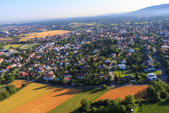 Vue aérienne de Im Kießling x Rosengartenstr à le quartier Alsbach in Alsbach-Hähnlein dans le département Hesse, Allemagne
