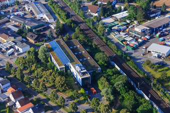 Vue aérienne de SurTec Germany GmbH à Zwingenberg dans le département Hesse, Allemagne