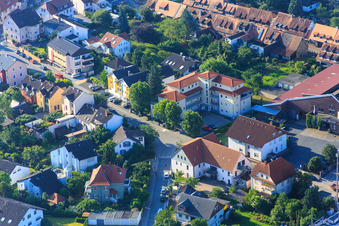 Photographie aérienne de Appartements de vacances ABM Apartment House à Bahnhofstr à Zwingenberg dans le département Hesse, Allemagne