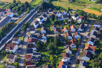 Enregistrement par drone de Zwingenberg dans le département Hesse, Allemagne