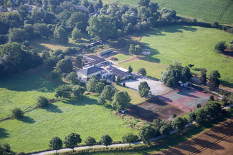 Quartier Auerbach in Bensheim dans le département Hesse, Allemagne vue du ciel