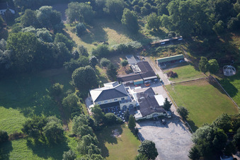 Image drone de Quartier Auerbach in Bensheim dans le département Hesse, Allemagne