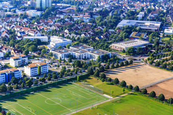 Vue aérienne de Place du SSG Bensheim Hockey à Bensheim dans le département Hesse, Allemagne