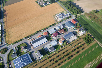 Vue aérienne de Performance intérieure à le quartier Auerbach in Bensheim dans le département Hesse, Allemagne