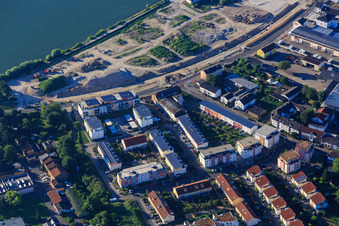 Vue aérienne de Hermann-Wellensiek-Straße et Ziegelofenweg à Speyer dans le département Rhénanie-Palatinat, Allemagne
