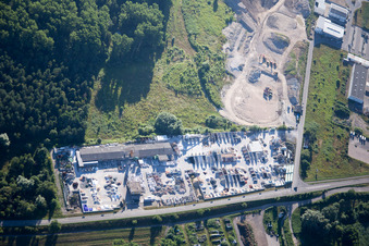 Quartier Neudorf in Graben-Neudorf dans le département Bade-Wurtemberg, Allemagne d'en haut