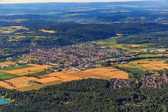 Vue aérienne de Vue du nord à Weingarten dans le département Bade-Wurtemberg, Allemagne