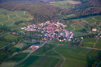 Quartier Gleishorbach in Gleiszellen-Gleishorbach dans le département Rhénanie-Palatinat, Allemagne vue d'en haut