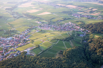 Quartier Gleiszellen in Gleiszellen-Gleishorbach dans le département Rhénanie-Palatinat, Allemagne depuis l'avion