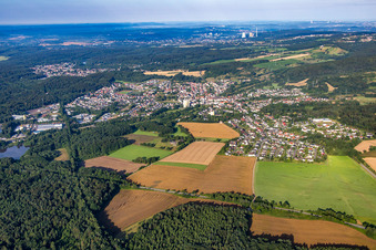 Vue aérienne de Quartier Eichelscheiderhof in Waldmohr dans le département Rhénanie-Palatinat, Allemagne