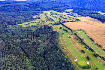 Vue aérienne de Terrain du parcours de golf GC Edelstein Hunsrück eV à Kirschweiler dans le département Rhénanie-Palatinat, Allemagne